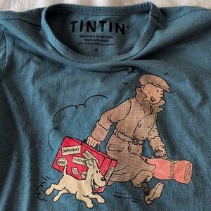 Tintin Graphic Tee in Blue